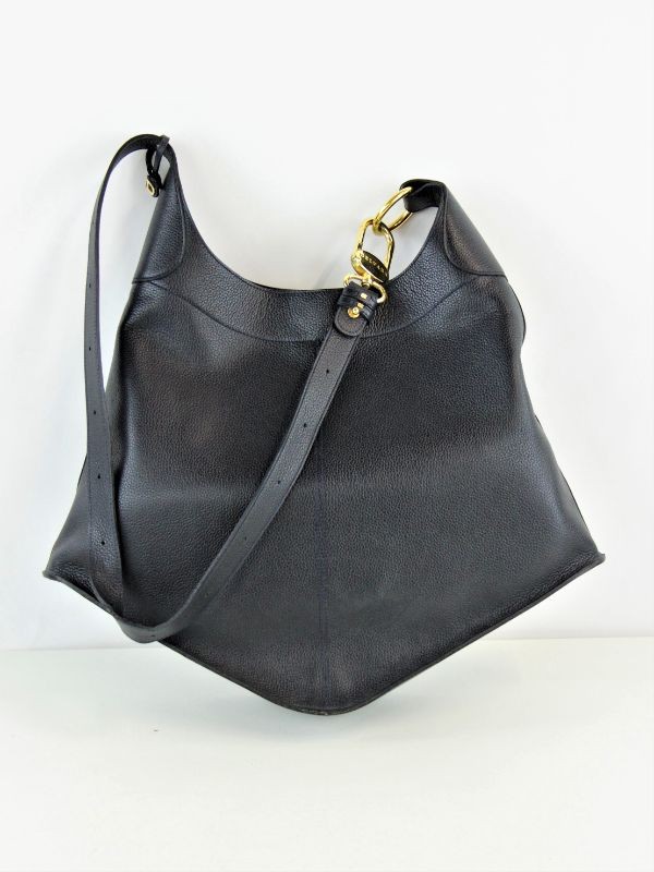 Handtas gemerkt Delvaux donkerblauwe Pin Bag model Satan